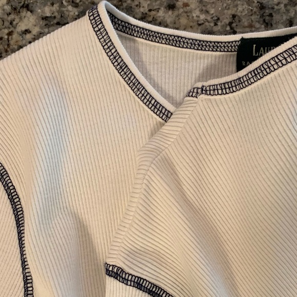 Ralph Lauren White Knit Long Sleeve - Picture 4 of 5